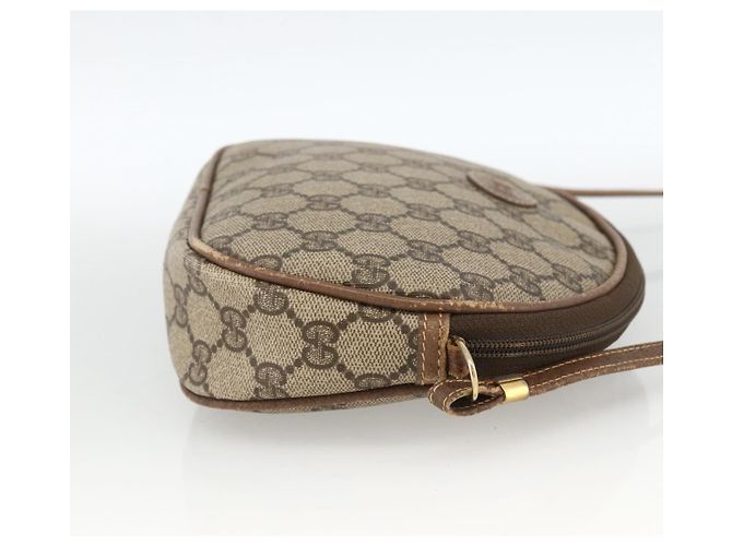 Gucci Borsa a Spalla GG Supreme PVC Beige Oro 007 983 1113 Auth BA11209 D'oro - vista 4