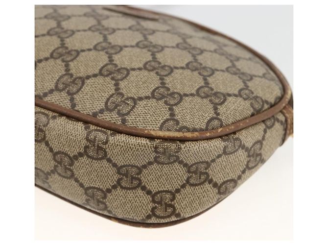 Gucci Borsa a Spalla GG Supreme PVC Beige Oro 007 983 1113 Auth BA11209 D'oro - vista 9