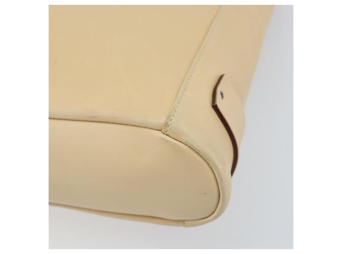 Borsa a Spalla in Pelle Beige Argento GUCCI 91761 Auth 173831 - vista 14