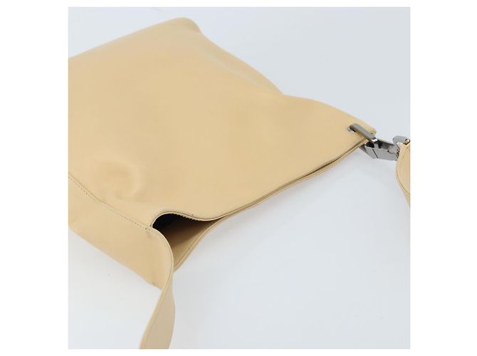 Borsa a Spalla in Pelle Beige Argento GUCCI 91761 Auth 173831 - vista 6