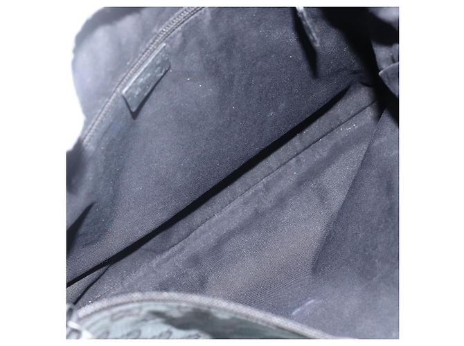 Borsa a Spalla GG Canvas Gucci Nera Argento 145856 Auth 173856 Nero - vista 11