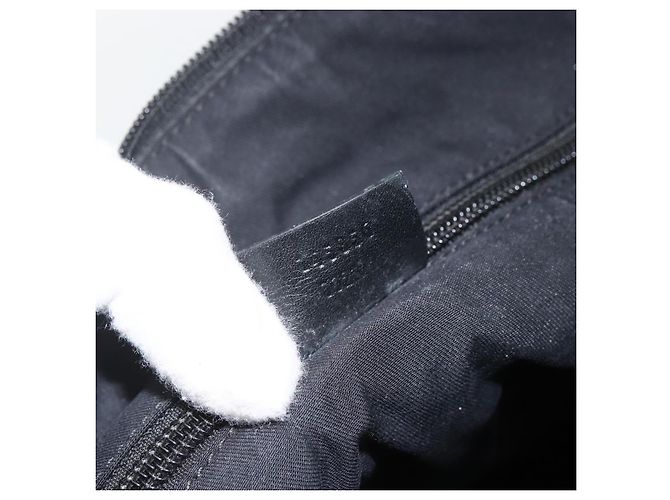 Borsa a Spalla GG Canvas Gucci Nera Argento 145856 Auth 173856 Nero - vista 12