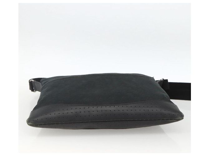 Borsa a Spalla GG Canvas Gucci Nera Argento 145856 Auth 173856 Nero - vista 5