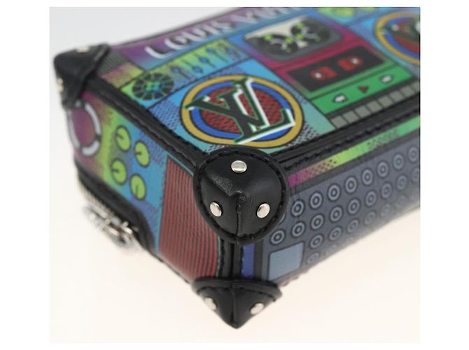 LOUIS VUITTON LV Stereo Bag Charm Pelle Multicolore M02395 LV Auth LNZ1004M - vista 14
