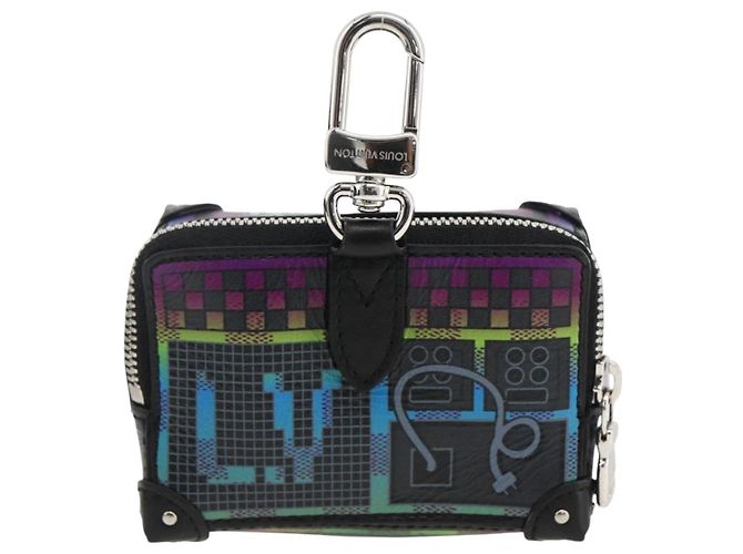 LOUIS VUITTON LV Stereo Bag Charm Pelle Multicolore M02395 LV Auth LNZ1004M - vista 2