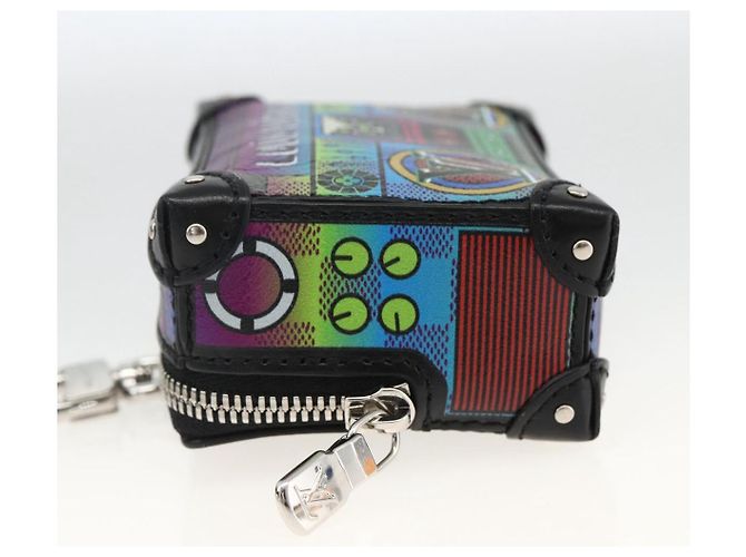 LOUIS VUITTON LV Stereo Bag Charm Pelle Multicolore M02395 LV Auth LNZ1004M - vista 3