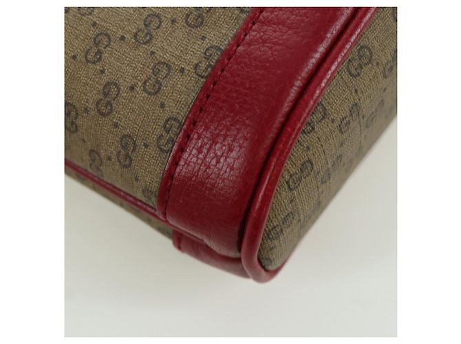 GUCCI GUCCI �~ Borsa Micro GG Supreme Doraemon PVC Beige Oro 647801 Auth LNZ389SM D'oro - vista 9