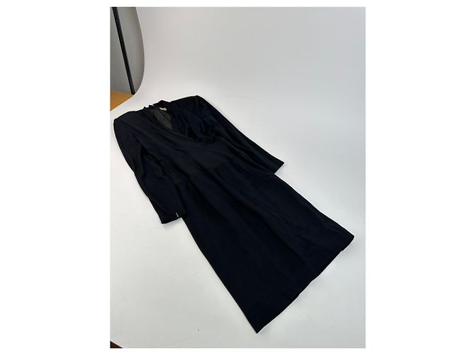 Robe en Laine Vintage Givenchy M Noir - vue 4