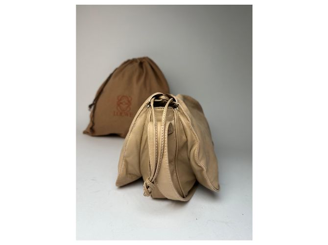 Vintage Loewe Madrid Leder Schultertasche Beige - Ansicht 10