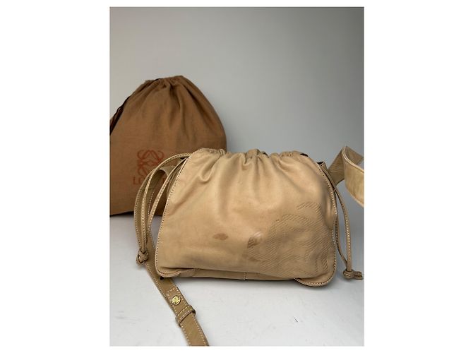 Vintage Loewe Madrid Leder Schultertasche Beige - Ansicht 15