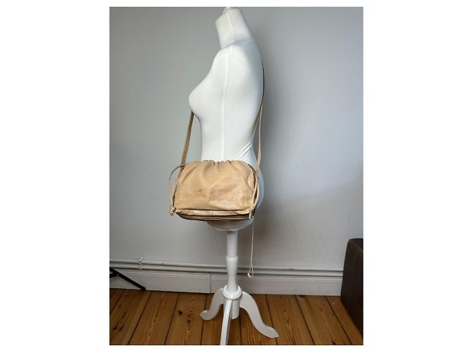 Vintage Loewe Madrid Leder Schultertasche Beige - Ansicht 5
