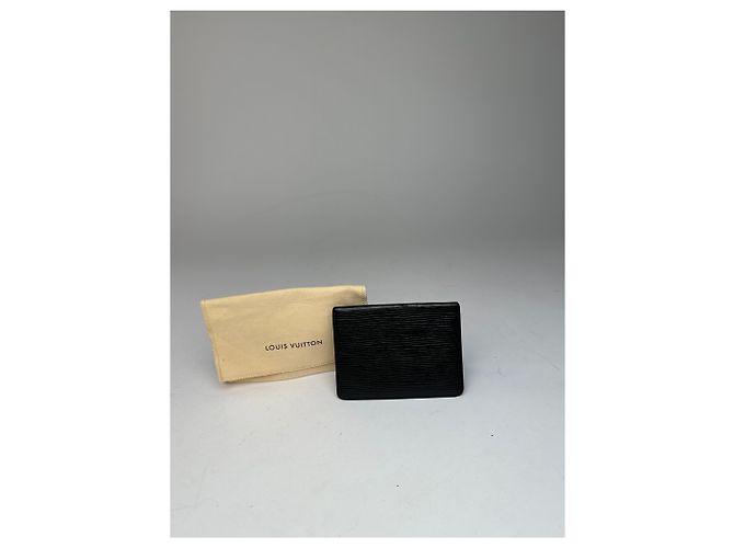 Vintage Louis Vuitton EPI Leather Card Holder Black - view 2