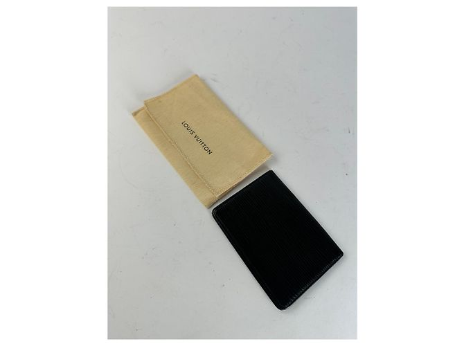 Vintage Louis Vuitton EPI Leather Card Holder Black - view 5
