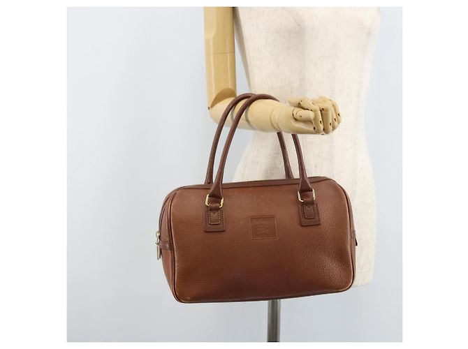 Borsa a mano Burberry in pelle marrone dorato Auth ka3026 D'oro - vista 23
