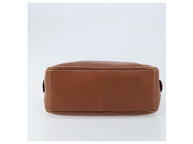 Borsa a mano Burberry in pelle marrone dorato Auth ka3026 D'oro - vista 5