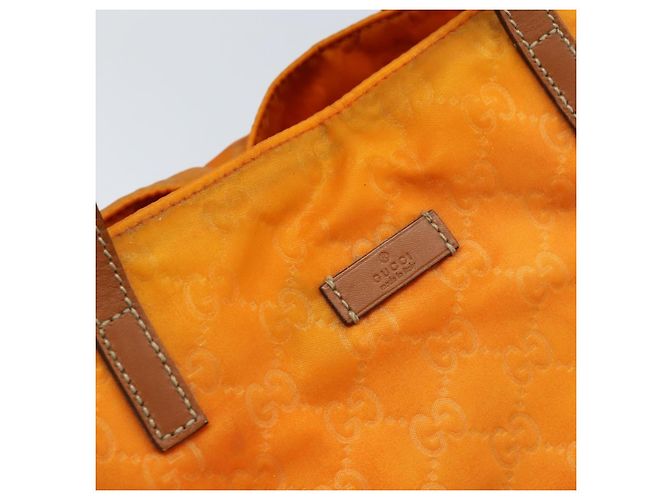 GUCCI GG Canvas Tote Bag Nylon Orange 282439 Auth 173944 - Ansicht 10