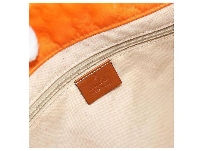 GUCCI GG Canvas Tote Bag Nylon Orange 282439 Auth 173944 - Ansicht 17