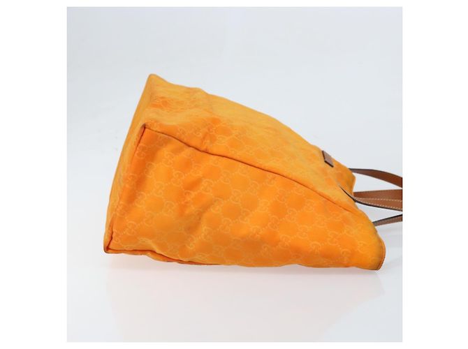 GUCCI GG Canvas Tote Bag Nylon Orange 282439 Auth 173944 - Ansicht 3