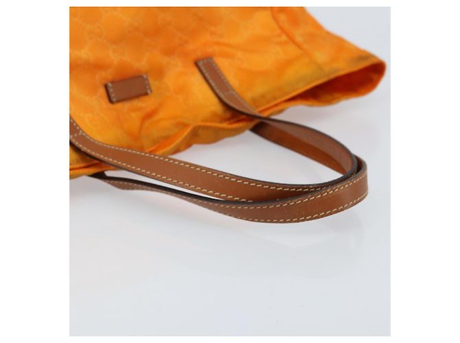 GUCCI GG Canvas Tote Bag Nylon Orange 282439 Auth 173944 - Ansicht 7