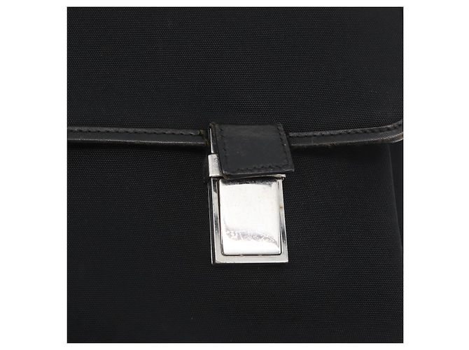 GUCCI Schultertasche aus schwarzem Canvas Silber 92538 Auth bs33064 - Ansicht 19