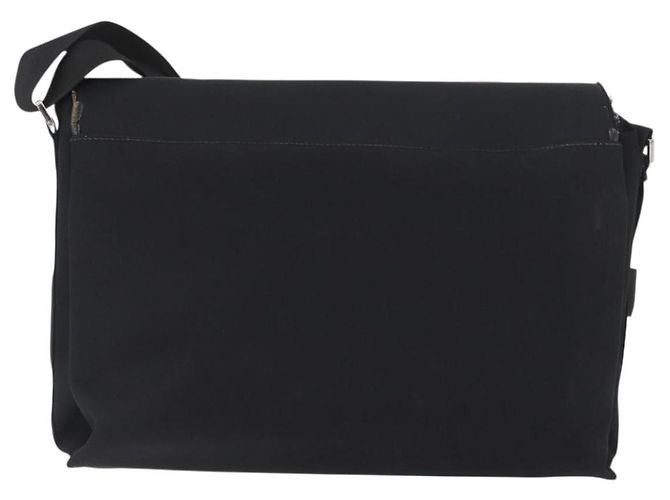 GUCCI Schultertasche aus schwarzem Canvas Silber 92538 Auth bs33064 - Ansicht 2