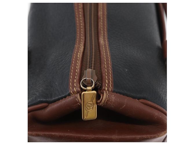 Borsa a mano GUCCI in pelle nera e oro 000 101 0140 Auth 173829 Nero D'oro - vista 10