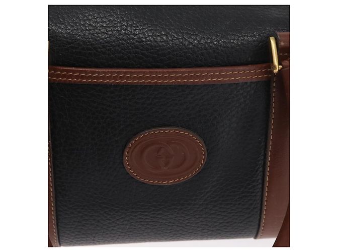 Borsa a mano GUCCI in pelle nera e oro 000 101 0140 Auth 173829 Nero D'oro - vista 17