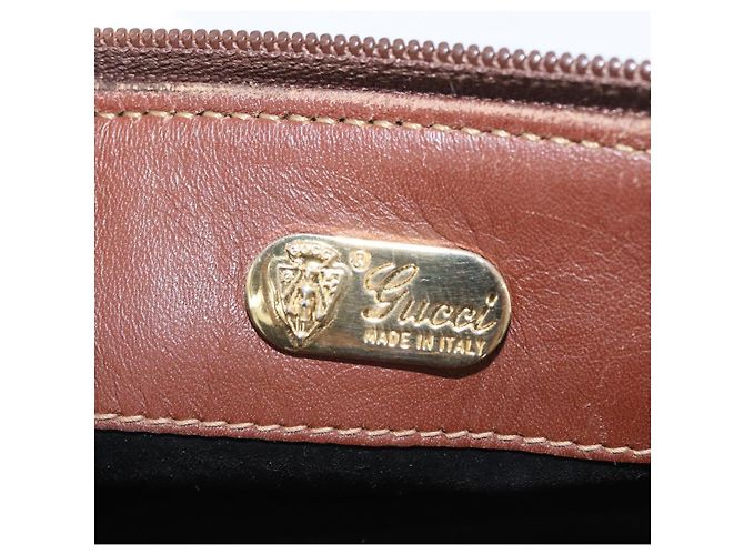 Borsa a mano GUCCI in pelle nera e oro 000 101 0140 Auth 173829 Nero D'oro - vista 18