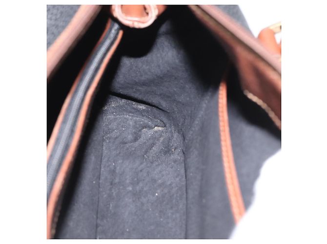 Borsa a mano GUCCI in pelle nera e oro 000 101 0140 Auth 173829 Nero D'oro - vista 19