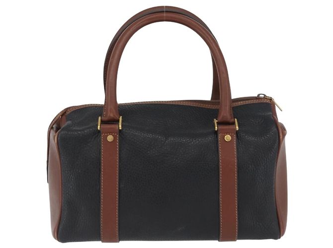 Borsa a mano GUCCI in pelle nera e oro 000 101 0140 Auth 173829 Nero D'oro - vista 2