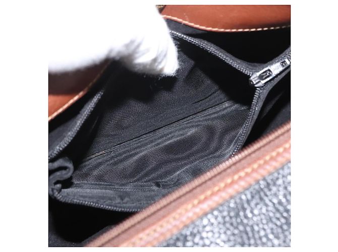 Borsa a mano GUCCI in pelle nera e oro 000 101 0140 Auth 173829 Nero D'oro - vista 25