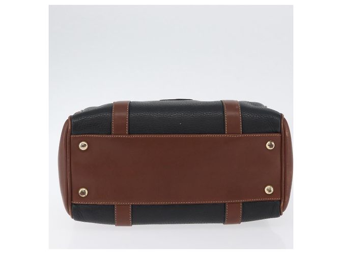 Borsa a mano GUCCI in pelle nera e oro 000 101 0140 Auth 173829 Nero D'oro - vista 5