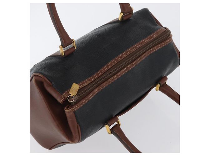Borsa a mano GUCCI in pelle nera e oro 000 101 0140 Auth 173829 Nero D'oro - vista 6