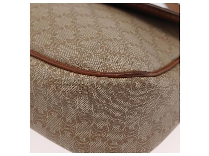 Céline CELINE Macadam Canvas Schultertasche PVC Beige Gold Auth LNZ975 Golden - Ansicht 14