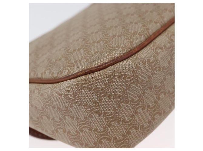 Céline CELINE Macadam Canvas Schultertasche PVC Beige Gold Auth LNZ975 Golden - Ansicht 15