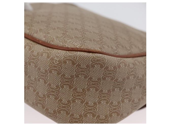 Céline CELINE Macadam Canvas Schultertasche PVC Beige Gold Auth LNZ975 Golden - Ansicht 16