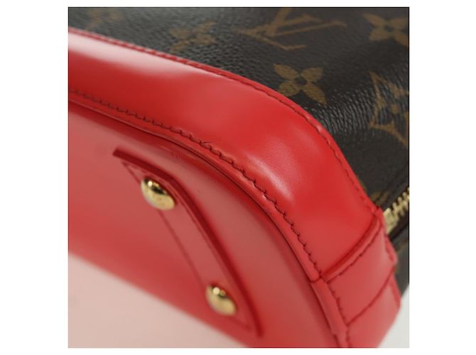 LOUIS VUITTON Borsa a Mano Alma BB Monogram Totem Rossa M41659 LV Auth LNZ513SAM Rosso Monogramma - vista 17
