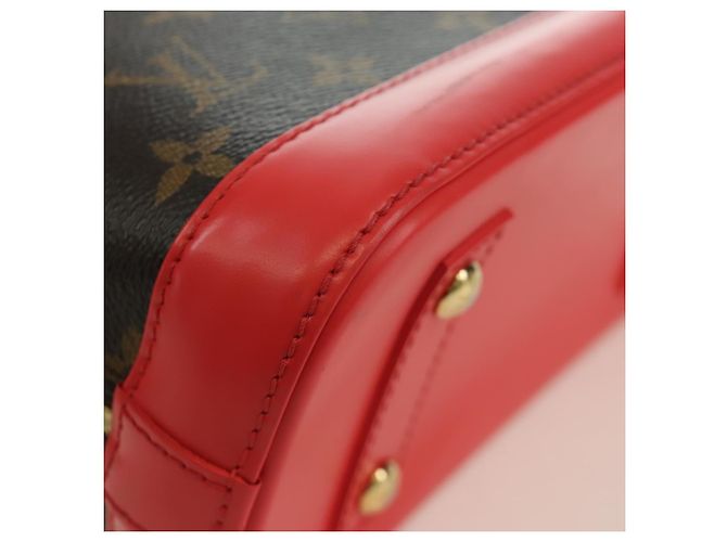 LOUIS VUITTON Borsa a Mano Alma BB Monogram Totem Rossa M41659 LV Auth LNZ513SAM Rosso Monogramma - vista 18