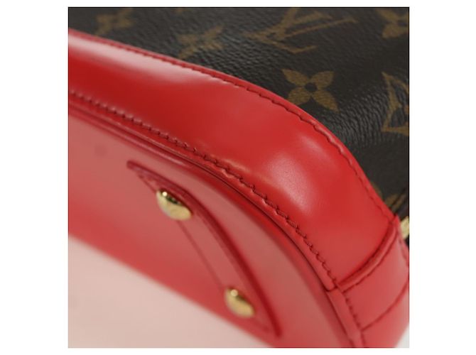 LOUIS VUITTON Borsa a Mano Alma BB Monogram Totem Rossa M41659 LV Auth LNZ513SAM Rosso Monogramma - vista 19