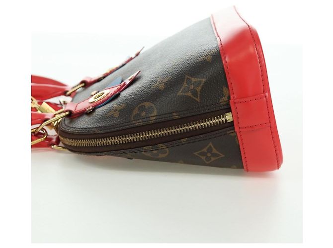 LOUIS VUITTON Borsa a Mano Alma BB Monogram Totem Rossa M41659 LV Auth LNZ513SAM Rosso Monogramma - vista 3