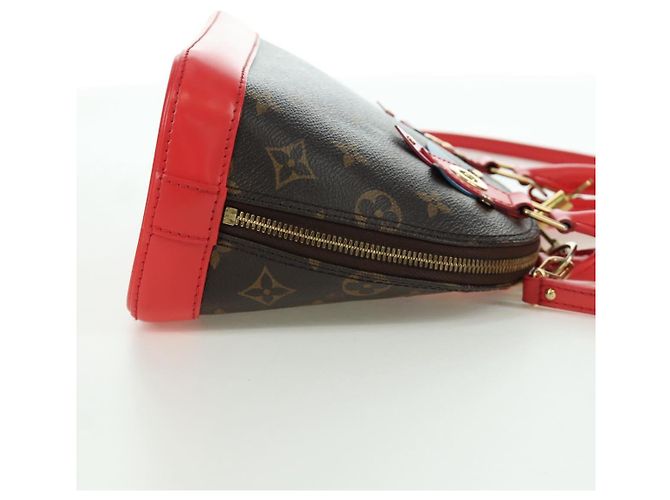 LOUIS VUITTON Borsa a Mano Alma BB Monogram Totem Rossa M41659 LV Auth LNZ513SAM Rosso Monogramma - vista 4