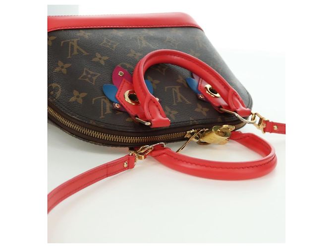 LOUIS VUITTON Borsa a Mano Alma BB Monogram Totem Rossa M41659 LV Auth LNZ513SAM Rosso Monogramma - vista 6