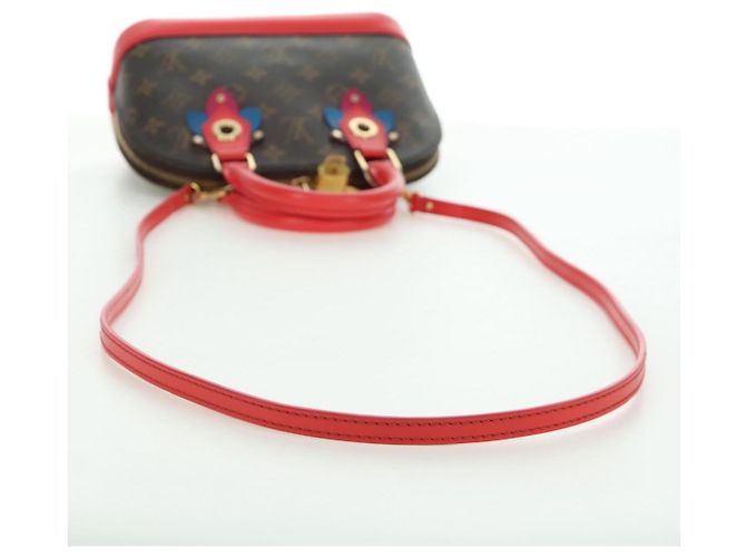 LOUIS VUITTON Borsa a Mano Alma BB Monogram Totem Rossa M41659 LV Auth LNZ513SAM Rosso Monogramma - vista 8