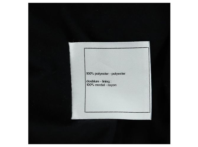 CHANEL CC Tops Rayón Talla 36 Plata CC Auth am10856V - vista 18