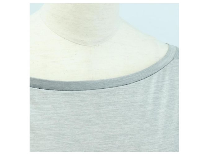 CHANEL CC Tops Rayón Talla 36 Plata CC Auth am10856V - vista 9