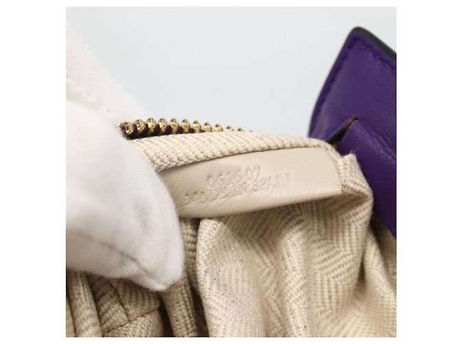 Borsa a spalla in pelle LOEWE John Allen Collaboration Viola Oro Auth ARZ442M D'oro Porpora - vista 11