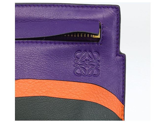 Borsa a spalla in pelle LOEWE John Allen Collaboration Viola Oro Auth ARZ442M D'oro Porpora - vista 17