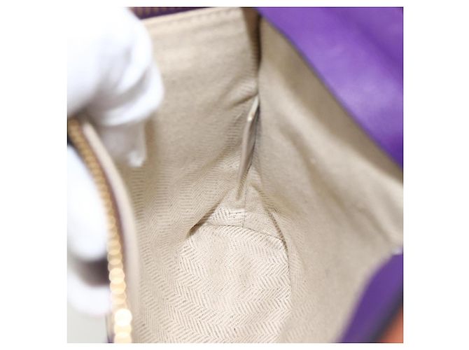 Borsa a spalla in pelle LOEWE John Allen Collaboration Viola Oro Auth ARZ442M D'oro Porpora - vista 21