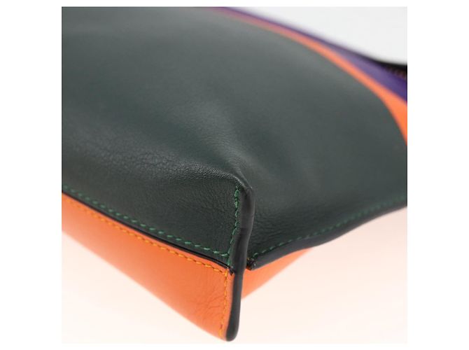 Borsa a spalla in pelle LOEWE John Allen Collaboration Viola Oro Auth ARZ442M D'oro Porpora - vista 8