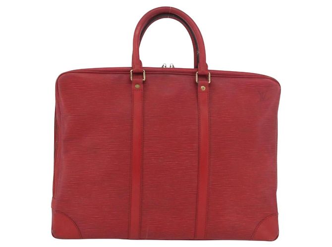 LOUIS VUITTON Epi Porte Documents Voyage Business Bag Red M54477 LV Auth LNZ1011 - view 13